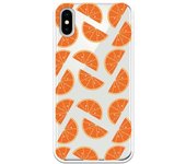 Funda compatible con iPhone X - XS - Patron naranjas