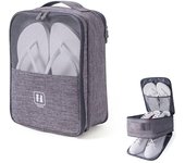 Bolsas de viaje para Zapatos, Bolsa de almacenamiento para Zapatos de deporte, Bolsas impermeables para transportar Zapatos que se pueden poner en una Maleta con Rueda cuando se viaja (gris), 30x22,5x15 cm)