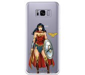 Funda original compatible con Samsung Galaxy S8 - JL Wonder Woman Escudo