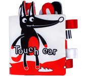 Etiquetas: libro de tela táctil, resistente al desgarro, masticable, interactivo entre padres e hijos, libro de tela con educación visual en color