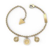Guess Pulsera Mujer Lotus De Acero Dorado