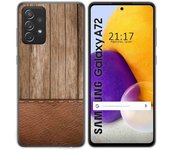Tumundosmartphone Funda Gel Tpu para Samsung Galaxy A72 diseño Madera 09 Dibujos