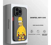 Cartoon The Simpsons For Apple iPhone 15 14 13 12 11 mini XS XR X 8 7 Pro Max Plus Frosted Translucent Phone Case