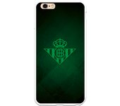 Funda original compatible con iPhone 6 Plus - 6S Plus - Real Betis Balompié Escudo verde sobre textura
