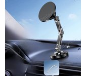 Zinc Alloy Magnetic Car Phone Holder 360 Rotation Foldable Telefono Movil Bracket for Iphone 14 13 12 Pro Max Samsung Xiaomi