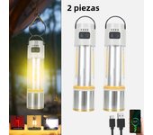 Tactical LED Camping Lantern Type-C Rechargeable LED Flashlight 6 Modes Dreamcast Portable Tent Emergency Self Defense Light