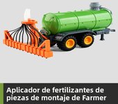 RC Farm Car Tractors Trailer 2.4G Radio Controlled Cars Farming Simulator Truck Miniature Farmer Animal Model Toys Children Boy