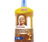 Don Limpio- Madera Fregasuelos Líquido 1.5 l Con Aceite De Cáscara De Naranja PH Seguro- En Suelos De Madera
