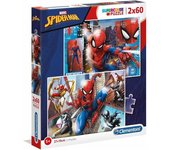 PUZZLE 2X60 PIEZAS SPIDERMAN DE CLEMENTONI