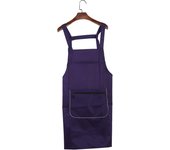 Household Apron Kitchen Solid Color Fashion Waterproof and Oil Resistant Work Apron for Men Women Pinafore