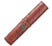 1PC Creative Treasure Map Vintage Canvas Large Volume Pencil Bag Lovely Simple Pencil Case, Suitable for Office and Educational