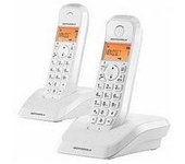 Telefono motorola s1202 wireless inalambrico duo blanco