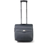 COSHANO Maleta Trolley Equipaje de Mano Comercial piloto Medico Maletin con Ruedas y con 4 Compartimientos (Gris)