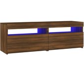 vidaXL Mueble de TV con luces LED 120x35x40 cm, Mueble de Salon, Mueble TV, Mueble TV salon, Mesa de TV, Mueble tele