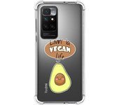 Funda Silicona Antigolpes para Xiaomi Redmi 10 (2021/2022) diseño Vegan Life Dibujos