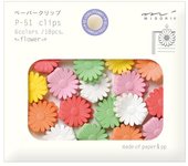 MIDORI - DIVERTIDOS CLIPS DE PAPEL - MODELO FORMA DE MARGARITA - Pack de 18 clips