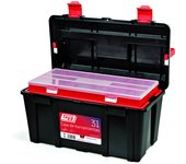 Tayg Caja Herramientas Plástico N33 con Bandeja Roja y Estuche