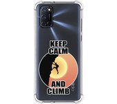 Tumundosmartphone Funda Silicona Antigolpes para Oppo A52 / A72 diseño Hombre Escalada Dibujos