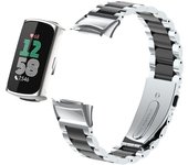 Stainless Steel Strap for Fitbit Charge 6 and 5, Metal Adjustable Wristband, Correa Bracelet, Band Accessories