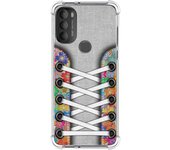 Funda Silicona Antigolpes para Motorola Moto G71 5G diseño Zapatillas 04 Dibujos