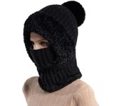 Gorro de punto para mujer en otoño e invierno, diademas de ganchillo, gorro de punto, gorro de ciclismo de invierno, gorro cálido a prueba de viento, gorros de invierno