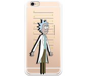 Funda original compatible con iPhone 6 o 6S con un diseño de Rick y Morty Rick con un diseño de TPU TRANSPARENTE