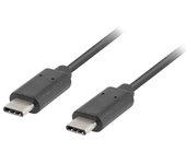 Cable usb lanberg ca-cmcm-31cu-0005-bk - conectores usb 3.1 tipo-c a usb 3.1 tipo-c - 0.5m - negro