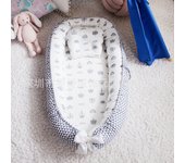 Almohada para bebé con diseño de panal, transpirable, plegable, lavable, portátil, para cama de bebé, relajante, biónica, colchón de viaje