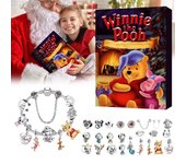 New Stitch Mickey Christmas Advent Calendar Disney Bracelets 24 Days Countdown Calendar Diy Jewelry Making Cute Xmas Gift