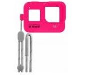 GOPRO SLEEVE(FUNDA) + LANYARD(CORREA) ACSST-011 - FUCSIA - HERO7 / 6/5 y HERO 2018