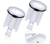 tapones universales para fregadero de baño, tapón de drenaje de lavabo de 40 mm, lavabo de altura ajustable, tapón de bañera con junta, para desagües de fregadero, fregaderos de cocina de baño (negro)