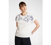 Elena Mirò - Camiseta con bordado floral
