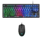 Pack Gaming Mars Gaming MCPTKLES/ Teclado + Ratón Óptico