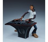The Elements of HipHop Artist Statue DJ Break Dance Modeling Resin Desktop Statue Home Decoration Classic Rapper Sculpture