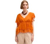 Motivos-Blusa con fruncidos y volantes