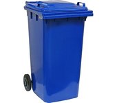 Orework Cubo de Basura 240 Litros Gris con Ruedas y Tapa