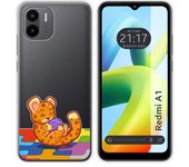 Funda Silicona Transparente para Xiaomi Redmi A1 diseño Leopardo Dibujos