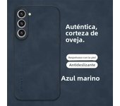 Luxury Sheepskin Leather Case for Samsung Galaxy S24 S23 FE Ultra Plus S22 S21 S20 S10 Note 20 Note 10 Lite 5G Retro Back Cover