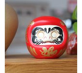 4 Inch Japanese Ceramic Daruma Doll Lucky Cat Fortune Ornament Money Box Office
