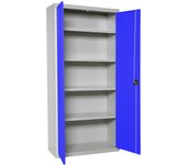 SimonRack Taquilla Vestuario Metálica, 4 Puertas, Incluye Llave, 1800x400x500 mm, Antracita - Simonlocker