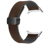 Leather Silicone Strap For Samsung Galaxy Watch 7 Ultra 47mm Magnetic Band Bracelet for Galaxy Watch 7 Ultra 47mm Correa