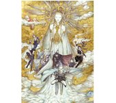 Yoshitaka Amano Final Fantasy Game Luxury Poster Sticky Wall Art Printing Waterproof Home Living Bed Room Bar Aesthetic Decor