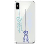 Funda compatible con iPhone X - XS - Atrapasuenos corazones