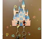 Disney Up Travel with The House Keychain Cute Anime Refrigerator Sticker Pendant Backpack Foyer Keychain Storage Rack Girl Gift