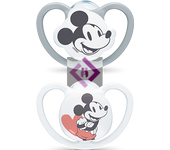 Nuk Nuk Chupete Space Mickey Niño Silicona 6-18M 2 Unidades