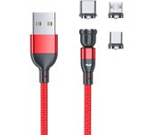 540 Degrees Rotating Magnetic Cable USB IPone Type C Micro Phone Cable For iPhone13 12 11 X Pro Max Samsung Xiaomi USB Cord Wire
