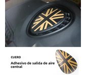 Central Air Outlet Leather Dedicated Cover Sticker For Mini  cooper one For F54 Clubman F55 Hardtop F56 Hatchback