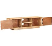 vidaXL Mueble para TV de madera maciza de mango 116x30x35 cm, Mueble de Salon, Mueble TV, Mueble TV salon, Mesa de TV, Mueble tele