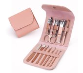 Set de manicura y pedicura, cortaúñas, Kit profesional 12 en 1 Para uñas de los pies y Las Manos-Rose Gold