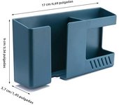 1PC Wall-Mounted Non-Punching Remote Control Storage Box Rack TV Air Conditioning Mobile Phone Charging Rac